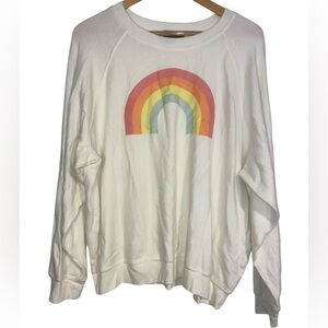 Wildfox Rainbow Pullover Sweater